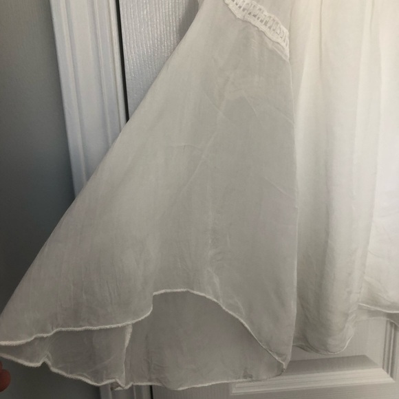 Bellambra Made Italy 100% Silk Eyelet Blouse Small - Picture 5 of 11